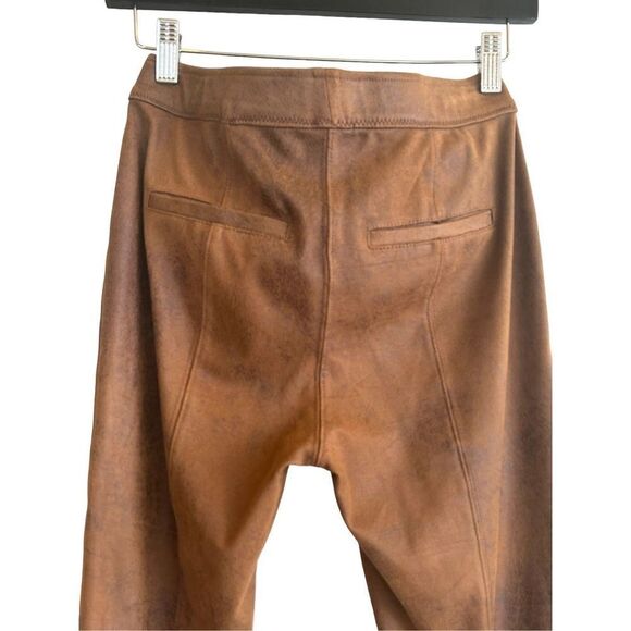 Free People Faux Suede Never Let You Go Vegan Leggings Womens Brown Size 26 - Picture 7 of 9